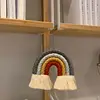 Macrame Rainbow Wall Hanging Home Decoration Boho Room Decor Hand-woven Tapestry 1