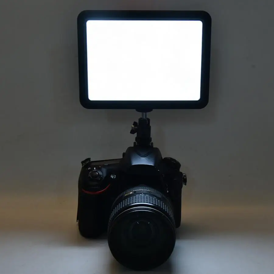 LED128B 3300/5600K видео мягкий светильник заполняющая лампа для SLR беззеркальной камеры CRI95(без батареи