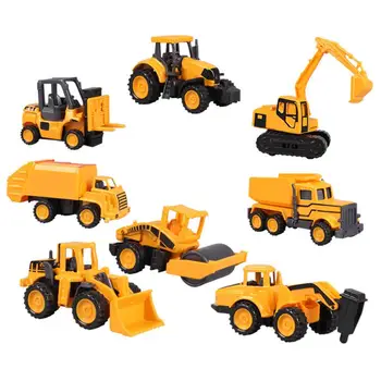 

Mini Excavator Construction Vehicle Sliding Alloy Tractor Toy Car Model Children's Toy Mini Set Alloy Engineering Vehicle