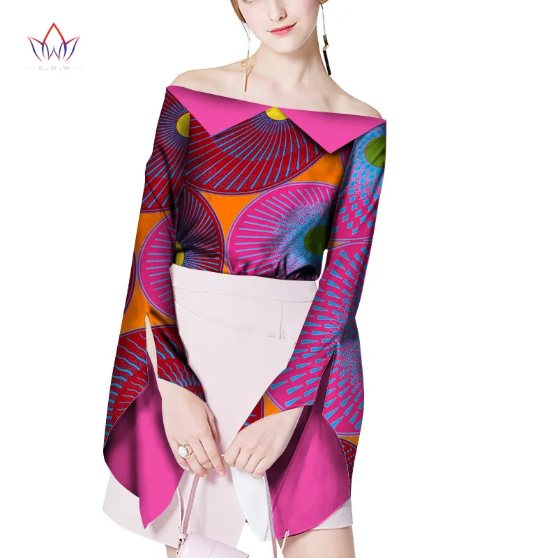 summer african clothing for women 6xl Dashiki other sexy Top one piece african clothes plus size cotton jacket print WY2051 - Цвет: 18