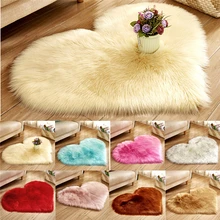 Ковер в форме сердца, модный домашний текстиль, пушистый ковер для спальни, гостиной, мягкий ковер