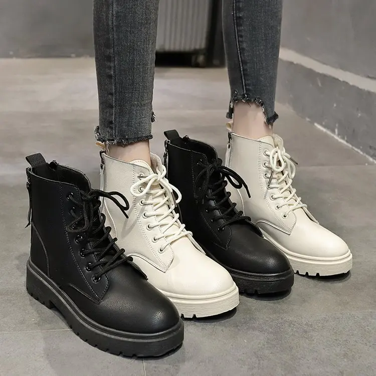 

Short Boots Autumn 2019 New Style Martin Boots Women's British-Style Winter plus Velvet Online Celebrity Autumn Boots Autumn And