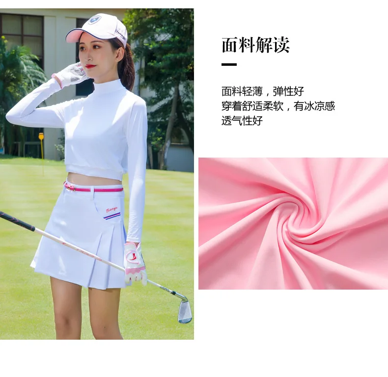 Roupas De Golfe Camisetas Mujer рубашка для гольфа с круглым вырезом Женская рубашка с рукавом для защиты от солнца для мужчин ледяные колготки модельная одежда