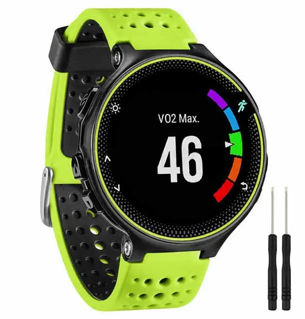 Correa de silicona para reloj deportivo, accesorios de pulsera para Garmin  Forerunner 220, 230, 235, 620, 630, 735|Accesorios inteligentes| -  AliExpress