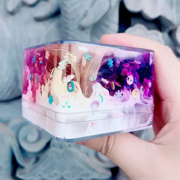 

150ml Christmas Santa Slice Cloud Slime Charms Soft Light Sand Crystal Slime Clay Toy Polymer Antistress Mud Magic Plasticine