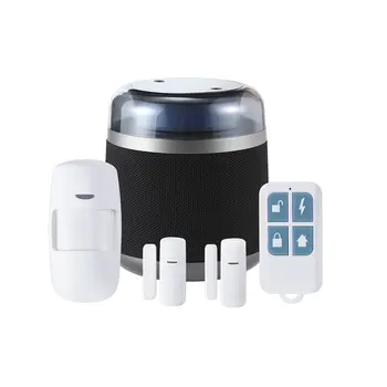 

Smart Home Multi-function BT Speaker Alarm Set Wifi Alarm 433 Wireless Anti-theft Alarm for Home Security Alarm System Kits