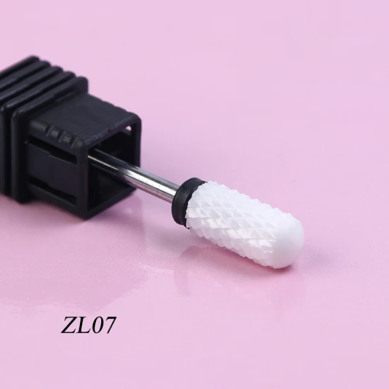 ZL07 Фрезер для ногтей, сверлильный биты керамический, твердосплавный алмаз Фрезер для маникюра и педикюра, Электрический Фрезер для ногтей, фрезер для сверла гель для снятия аксессуаров TRZL01-25 - Цвет: ZL07