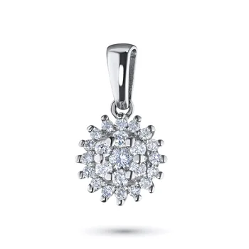 

Pendant in white gold with diamonds