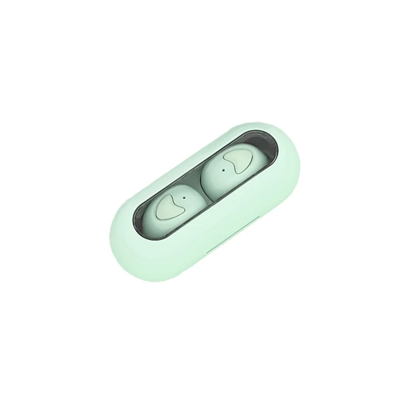 Green TWS, беспроводные наушники с Bluetooth 5,0, наушники с микрофоном, Спортивная гарнитура, шумоподавление, наушники для девочек - Цвет: Green