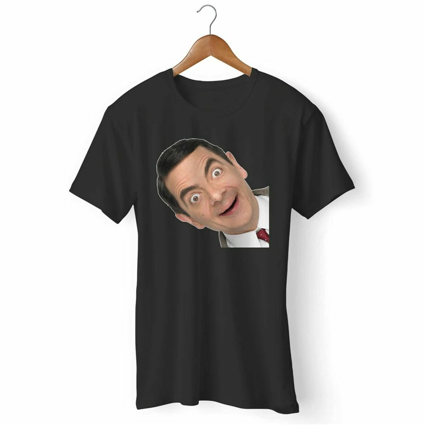 Новая Черная Футболка Mr. Bean Man'S Woman'S американский размер футболка большого
