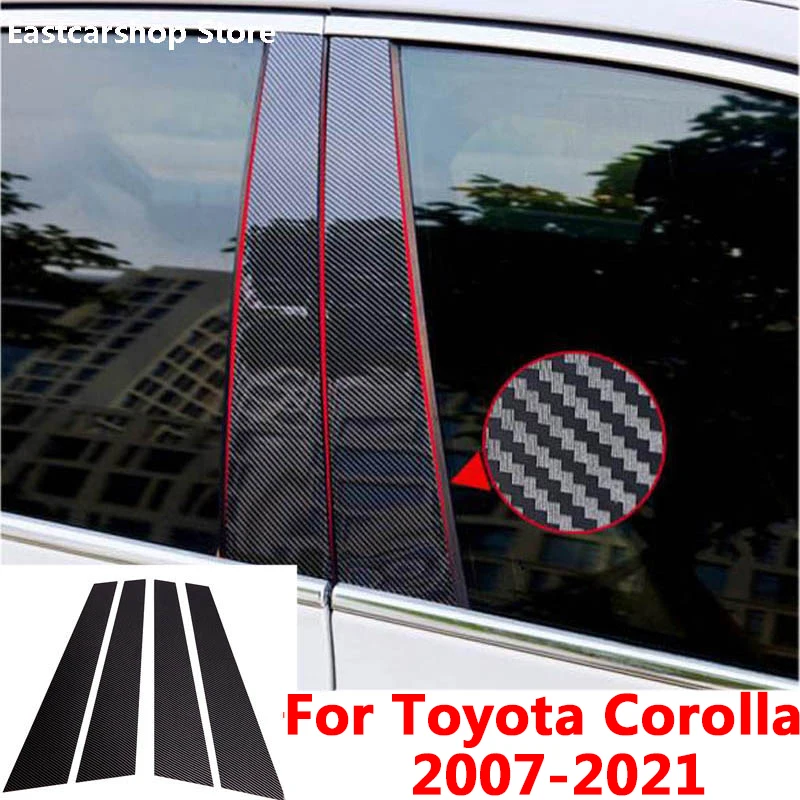 

Для Toyota Corolla E210 E170 E150 E140 2020 2021 Автомобильная средняя Колонка PC Window B C наклейка на стойку аксессуары 2007-2019