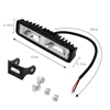 LED phares 12-24V pour Auto moto camion bateau tracteur remorque Offroad lumière de travail 36W LED lumière de travail projecteur ► Photo 3/6