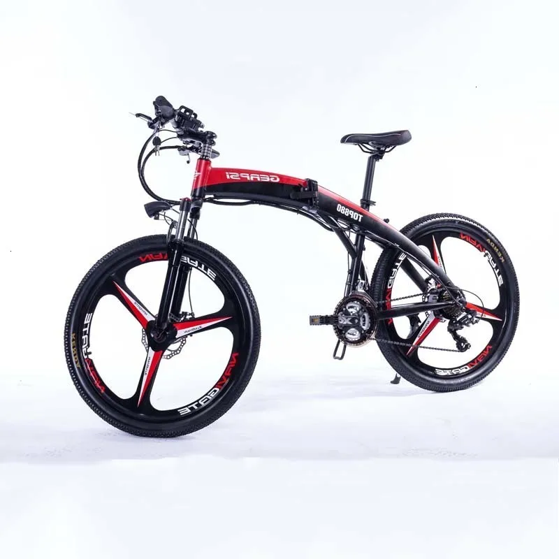 Electric 3 Folding Gps-02609ea Suspension Full Bike With Integrated Wheel Removable Lithium-ion Battery And 21 Speeds Gear ebike