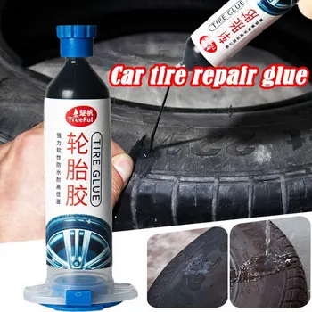 

New Universal 30ML Mighty Tire Repair Glue Waterproof Temperature Resistant Puncture Repair Paste 1Pcs