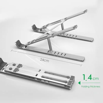 

X Style Adjustable Foldable Aluminum Laptop Stand Desktop Notebook Holder Desk Laptop Stand For 10-18 inch Notebooks