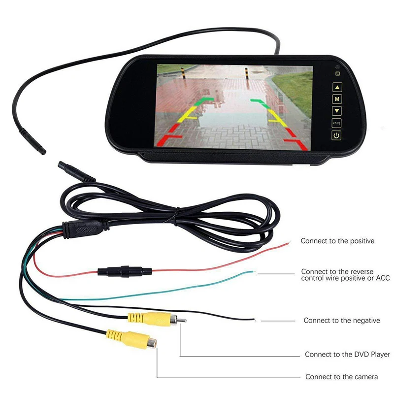 7 ġ ڵ ĸ麸 ̷ ī޶  TFT LCD 8 LED 170  ̵  ߰ ð  ī޶, ڵ ̷ ī޶ ̷
