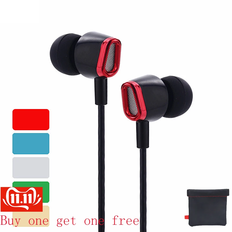

3.5mm Wired Stereo Music Earphone in-ear Portable Noise reduction Earphone no bluetooth with Microphone for Xiaomi iPhone