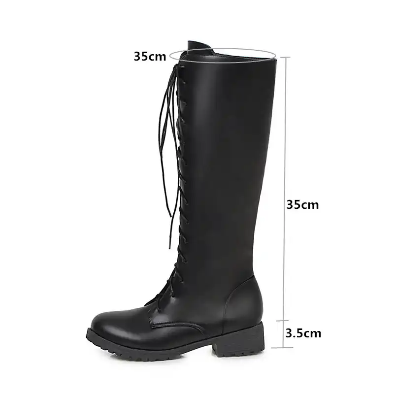 ladies long biker boots