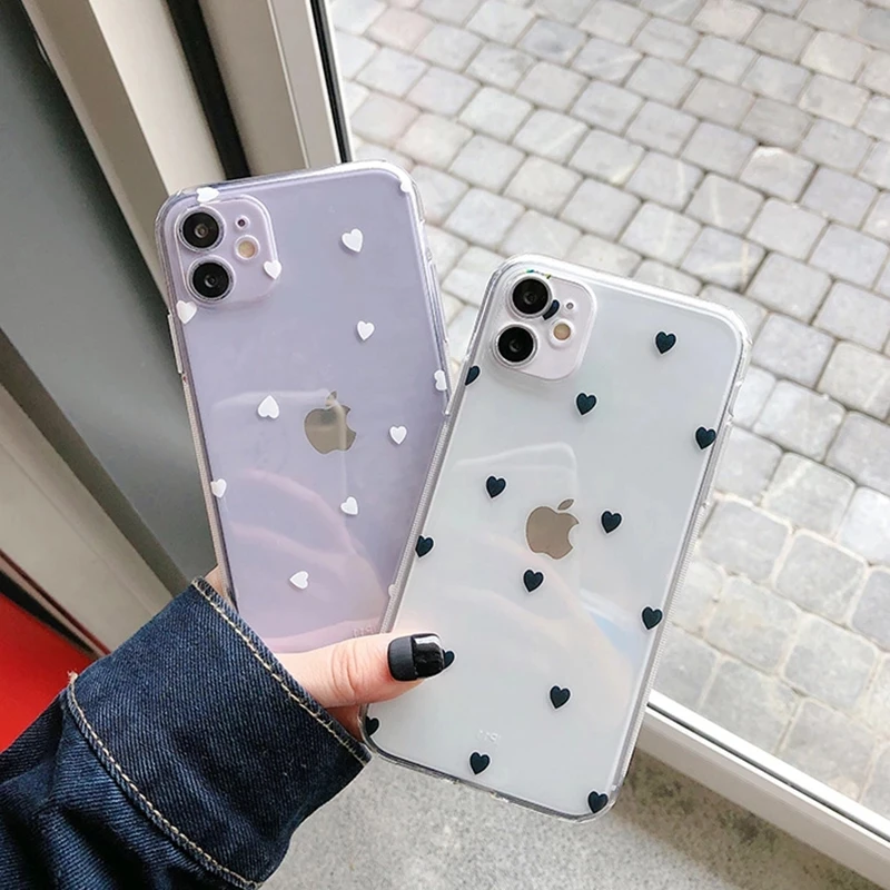 Чехол для телефона iPhone 13 12 11 6 6s 7 8 Plus X XR 11Pro XS Max прозрачный милый мультяшный мягкий