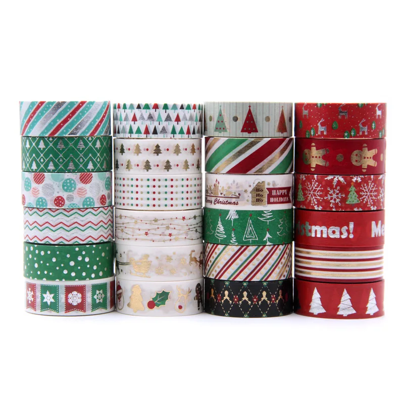 1PC Washi Tape 1.5*5 meter Kawaii Scrapbooking Tools Masking Christmas Washy tape Photo Album Diy Decorative Tapes | Канцтовары для