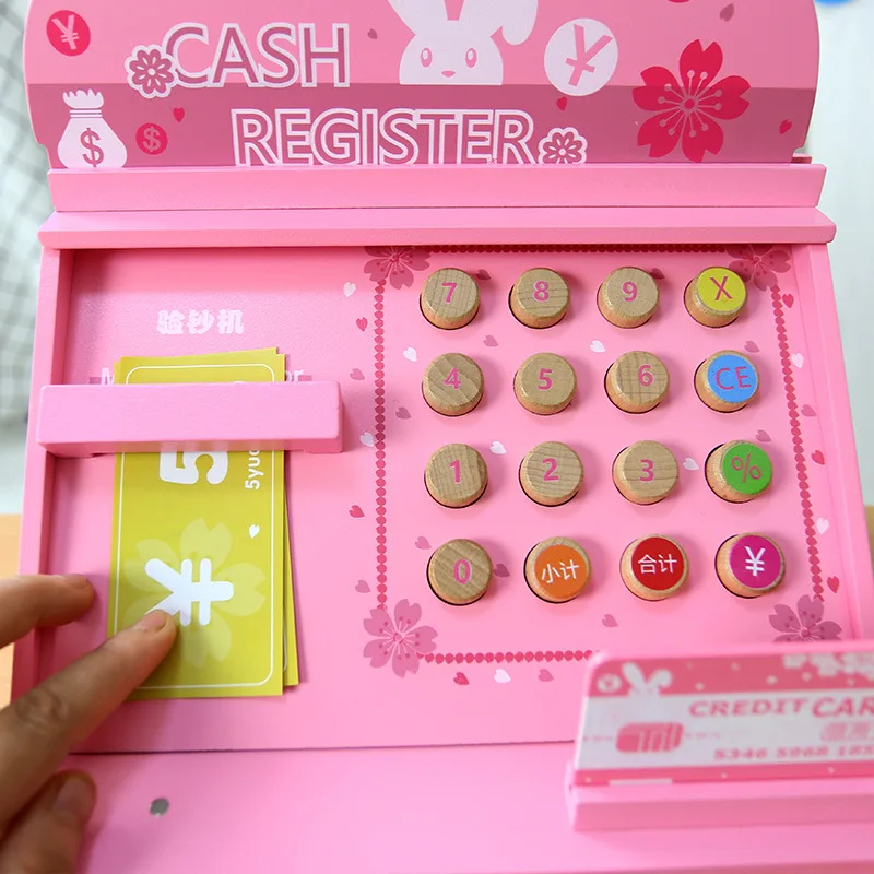 Детский кассовый аппарат, игрушечный игровой домик, модель супермаркета, POS машина, кассовый стол, набор для 3-6 лет, обучающая игрушка