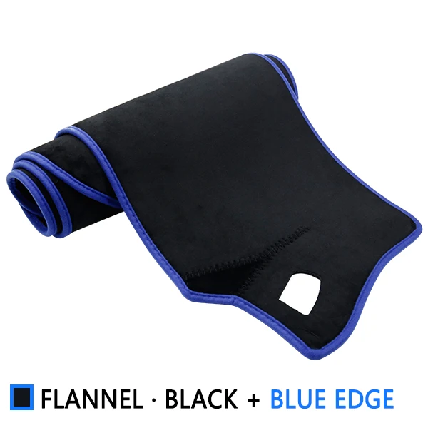 Для Honda Fit Jazz 2001~ 2007 Противоскользящий коврик на приборную панель солнцезащитный коврик защита аксессуары с покрытием GD1 GD3 GD5 2005 2006 - Название цвета: Flannel Blue Edge