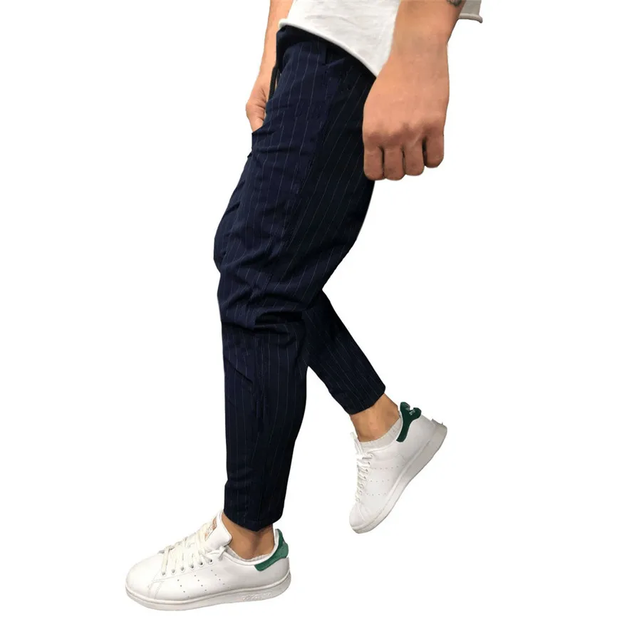 Стиль,, модные мужские повседневные однотонные свободные полосатые штаны с карманами, спортивные штаны, штаны для бега, высокое качество, распродажа