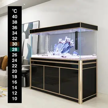 

Aquarium Fish Tank Thermometer Temperature Sticker Aquarium Accessories Digital Dual Scale Stick-On High Quality Durable