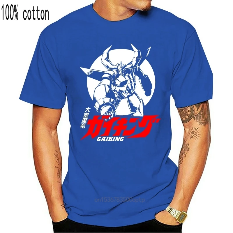 Super Robot Gaiking Legend Of Daiku-Maryu T Shirt Men's Quality Popular Retro Japanese Anime S-6XL Big Size Homme T-shirt | Мужская
