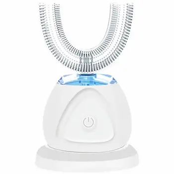 

1 Set Ultrasonic Toothbrush Lazy People Toothbrush Electric Toothbrush U-Shape Toothbrush for Home Care Teeth Mouth