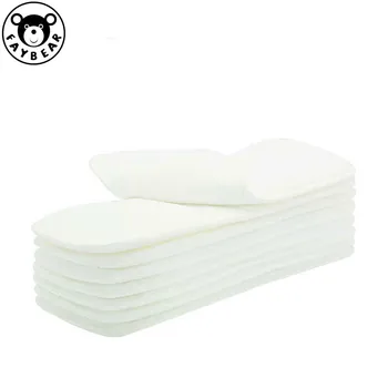 

10pcs Washable reuseable Baby Cloth Diapers Nappy inserts microfiber 3 layers