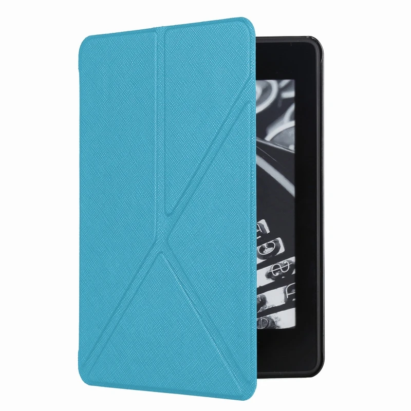 Синий Защитная крышка для Kindle Paperwhite4 6 дюймов PU защитная оболочка Спящая оболочка Kindle Paperwhite4 чехол - Цвет: Синий