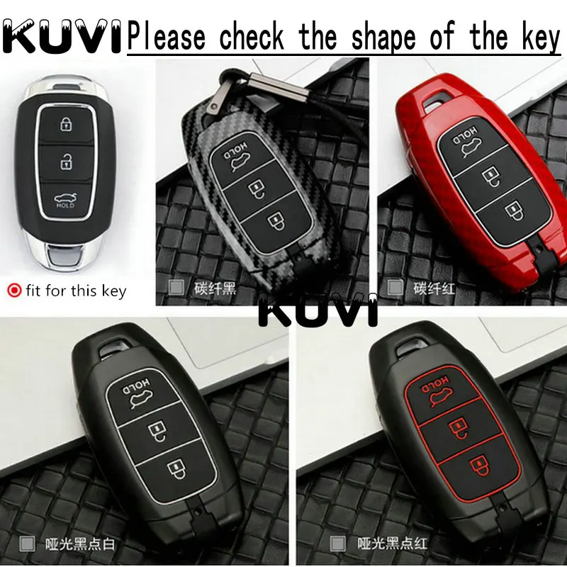 Zinc alloy Car Key Case For Hyundai i30 Ix35 KONA Encino Solaris Azera Grandeur Ig Accent Santa Fe Palisade