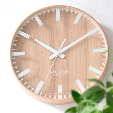 

Nordic Luxury Wall Clock Modern Wood Simple Fashion Glass Round Wall Clock Relogio Parede Bedroom Home Decor Wall Clocks MM60WC