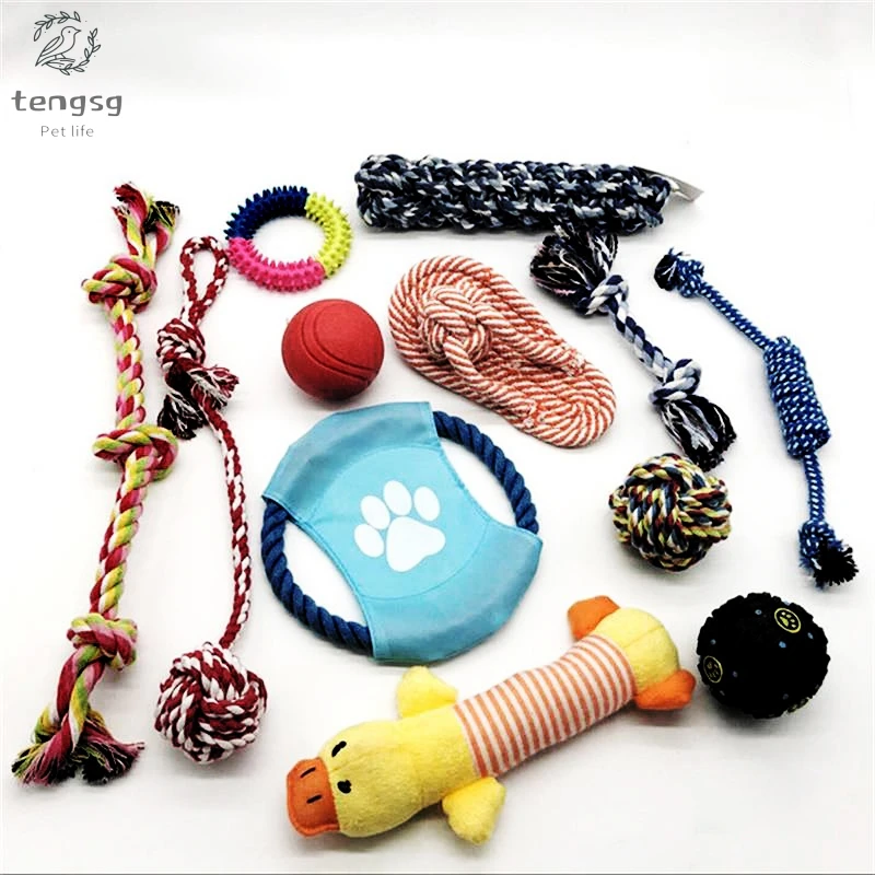 

Pet Supplies Educational Leisure Fun Dog Toys Teeth Toy Toys Set Training Interactive Cotton Rope Toys