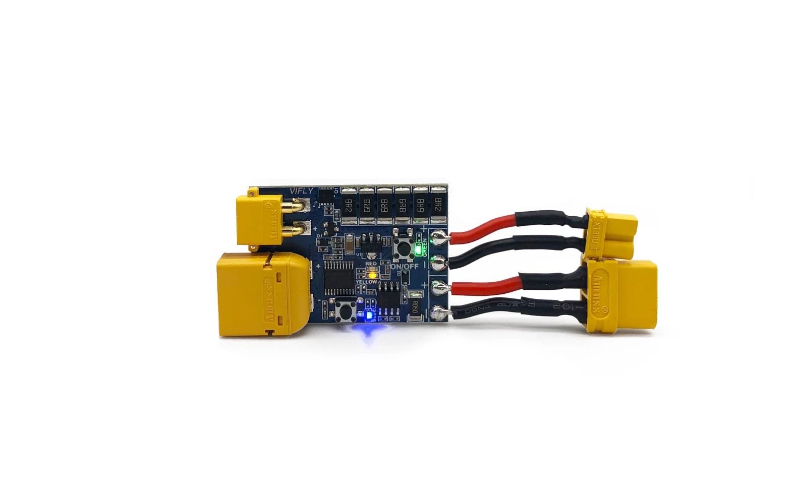 VIFLY ShortSaver V2 Smoke Stopper Electronic Fuse to Prevent Short-Circuit and Overload with Power Switch for Receiver Binding