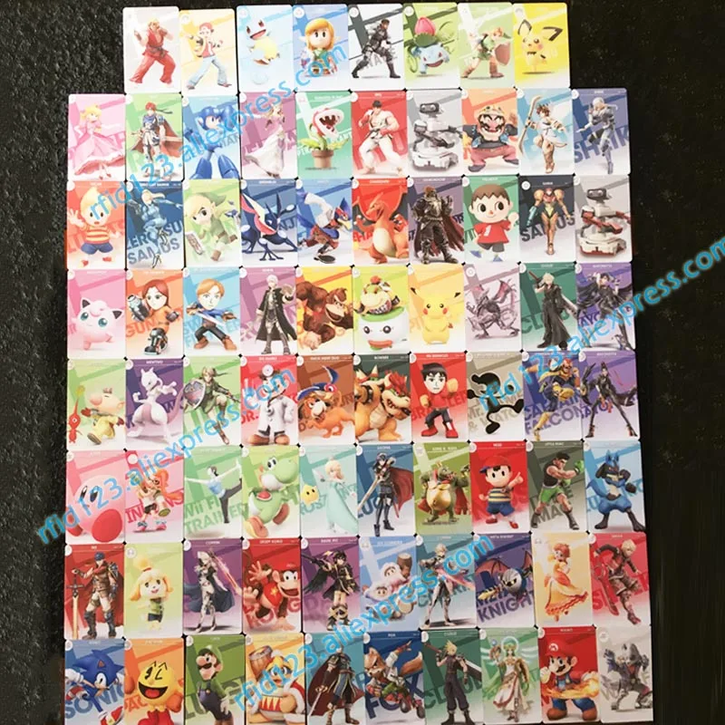 78 шт NFC Amiibo карта работает для Super Smash Bro. Серия с новой Amiibo 20 сентября года