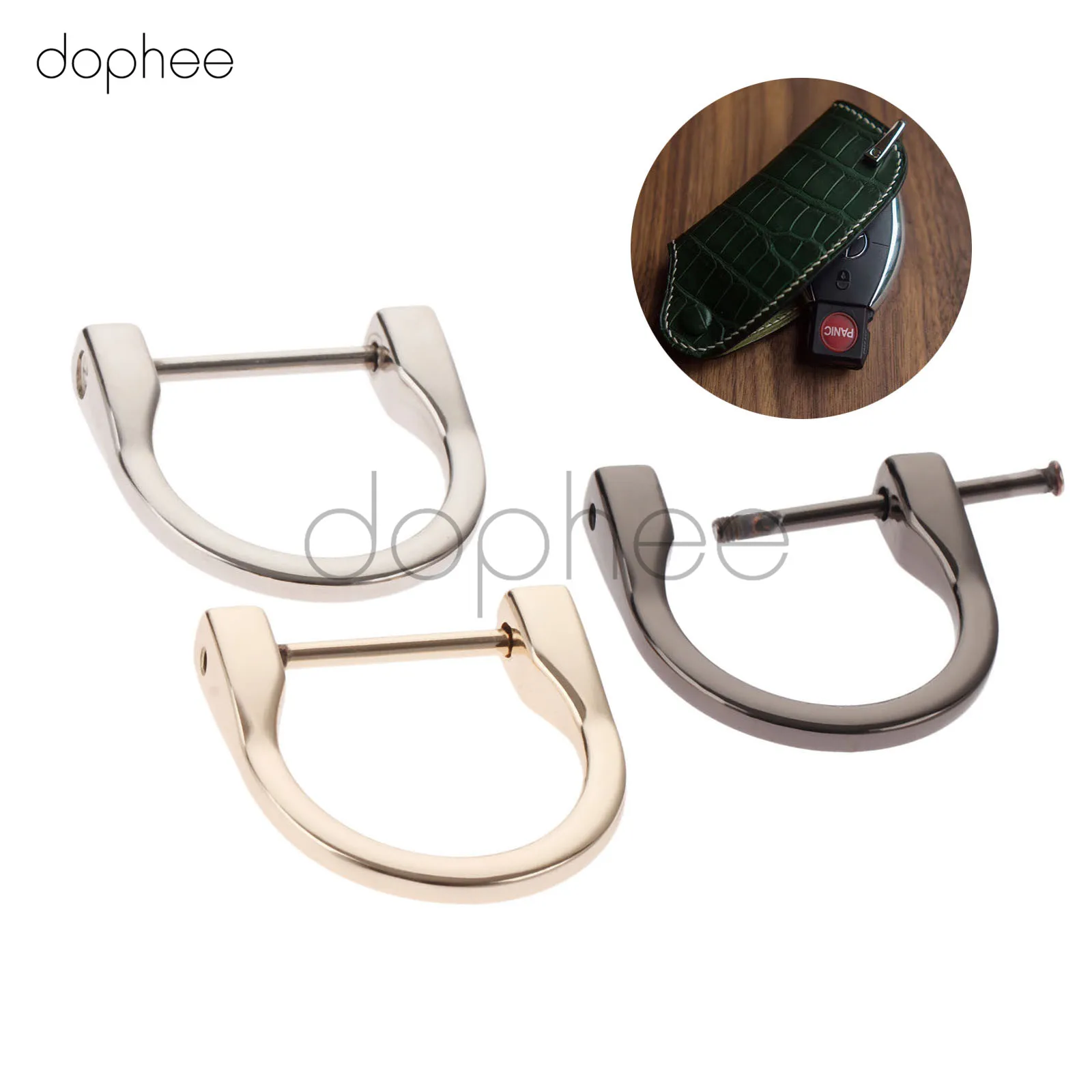 Dophee 2 шт. 38*38 мм металлическая d образная Пряжка Съемная открывающаяся сумка