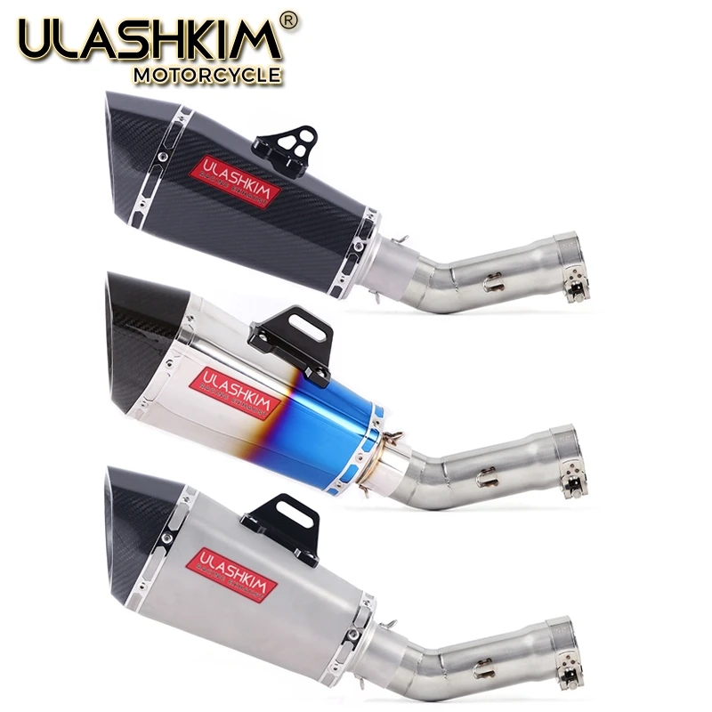 Motorcycle Full System Muffler Escape Exhaust Middle Link Pipe Accessories Slip On For Yamaha Fazer FZ8 FZ8N FZ800 2010 to 2015 Motorcycle Full System Muffler Escape Exhaust Middle Link Pipe Accessories Slip On For Yamaha Fazer FZ8 FZ8N FZ800 2010 to 2015
