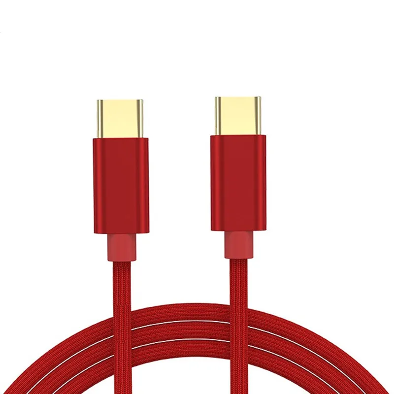 red Кабель USB C 3,1 PD 60W Quick Charge 4,0 USB C type C для передачи питания для samsung note 10 кабель для быстрой зарядки для Mac - Цвет: red