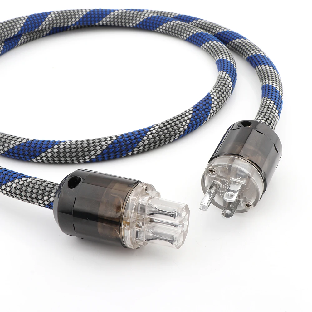 YTER FP 314AG OFC silver plated HI End US AC Power Cable Power Cord Audiophile Power Cable CD Tube amplifer headphone