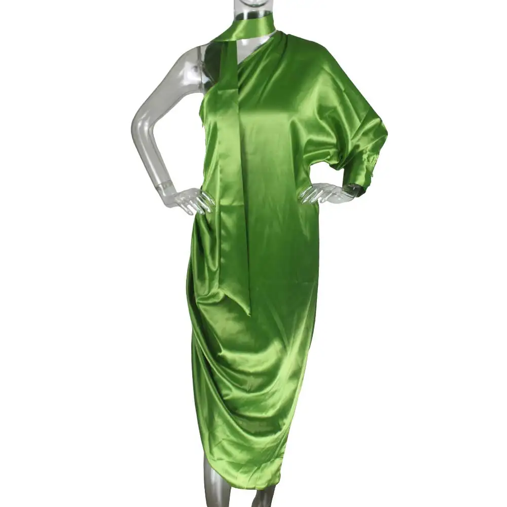 2019-Off-Shoulder-One-Sleeve-Wrap-Dress-Women-Irregular-Lantern-Sleeve-Maxi-Dresses-Elegant-Womens-Party