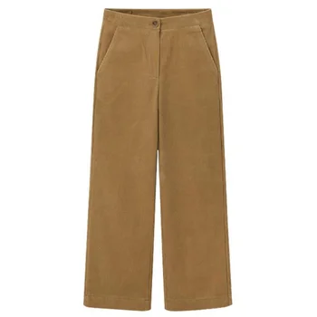 

Wide Leg Corduroy Pants For Women High Waist Loose Harem Pant Retro Casual Oversize Autumn Winter Trousers Plus Size 5XL 6XL