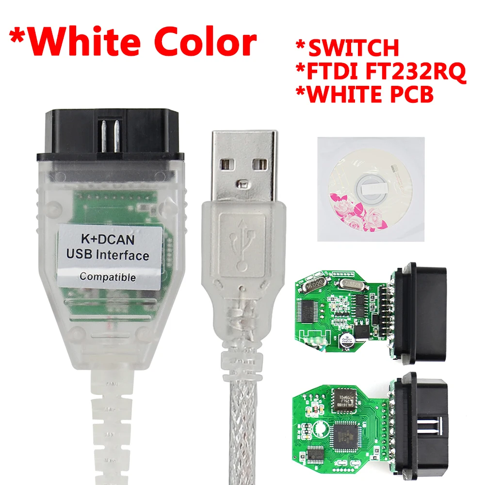 For BMW K can k dcan USB OBD2 Interface Ediabas for BMW with 20pin Connector