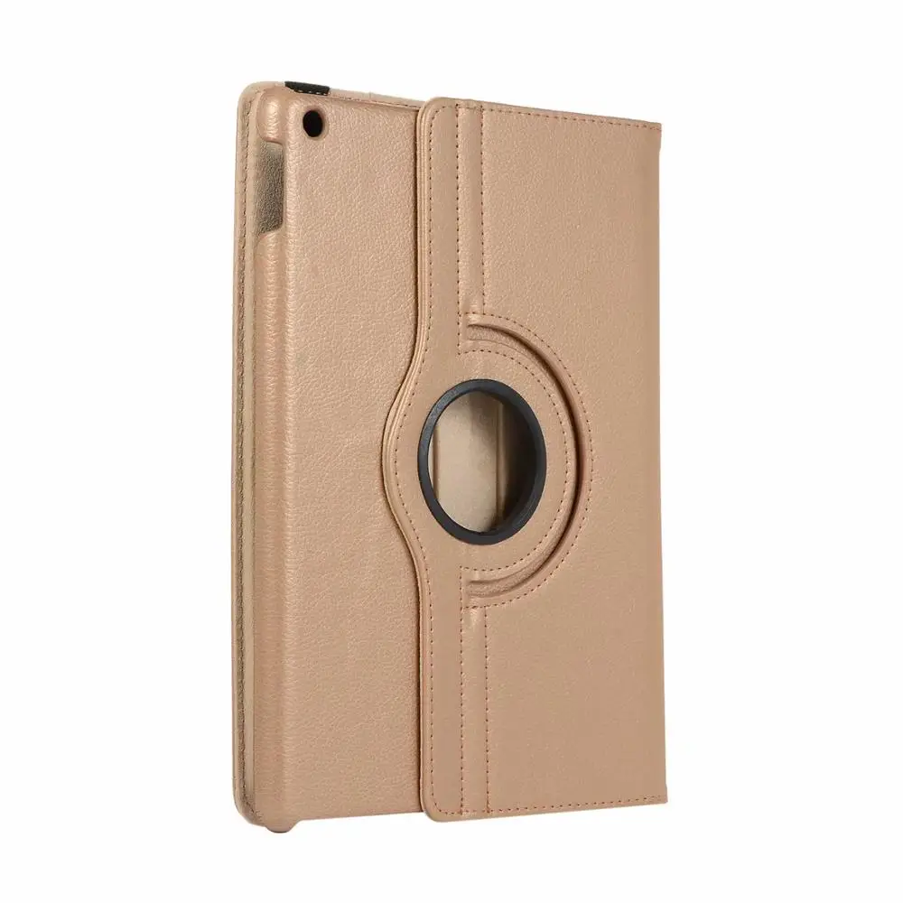 Gold 360 Вращающийся чехол для iPad 10,2, чехол A2200 A2198 A2233 из искусственной кожи, авто-Спящий чехол-подставка, чехол для iPad 7 10,2 - Цвет: Gold