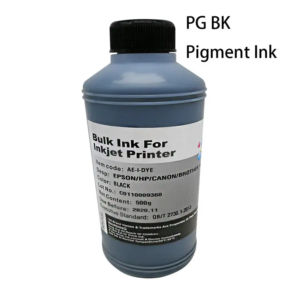 Tinta negra pigmentada de 500ML para todas las impresoras Canon, tinta PGBK  de calidad|ink 500ml|pigment black inkink black - AliExpress