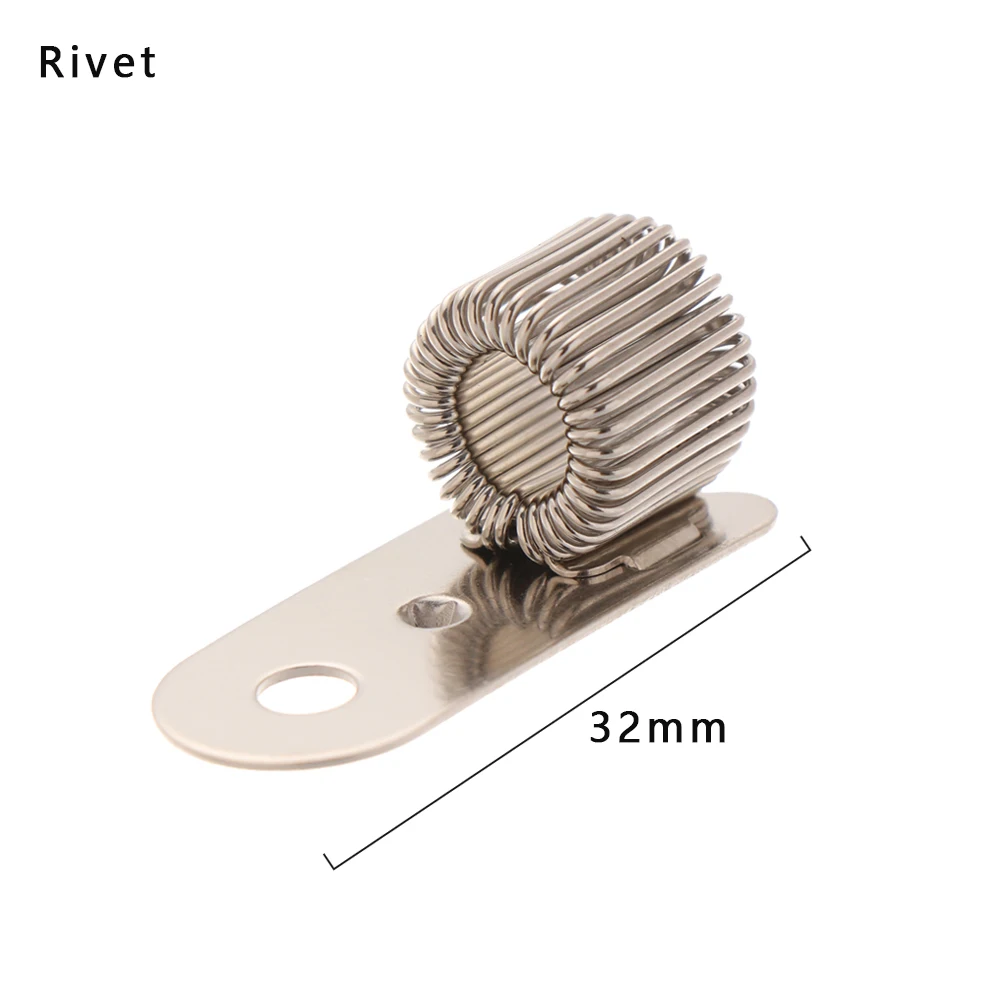 1 шт. одноместный/двухместный/тройной отверстие металлическая пружина для ручек держатель с зажимом для кармана врач-медсестра форма ножка рейсфедера - Цвет: Rivet