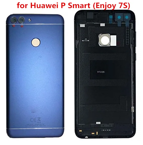 

GIFT+For Huawei P Smart Back Battery Cover Rear Door Housing Case For Huawei Enjoy 7S P Smart Battery Cover+front frame