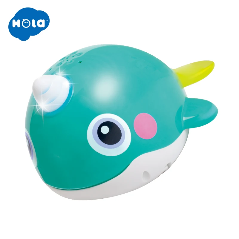 HOLA 8101 игрушка для ванны, плавающие носики, пузырьковый КИТ, игрушки для ванной комнаты для детей, водный плавательный душ для детей