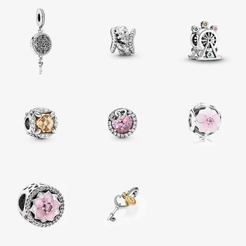 

2020 Fashion New High Quality Fantasy Color Ferris Wheel Magnolia Key Series Pendant Original Female Diy Bracelet Accessories